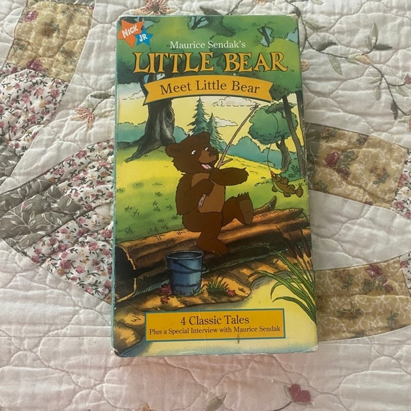 Nick jr Little Bear “Meet Little Bear” VHS Orange Tape - Picture 1 of 4